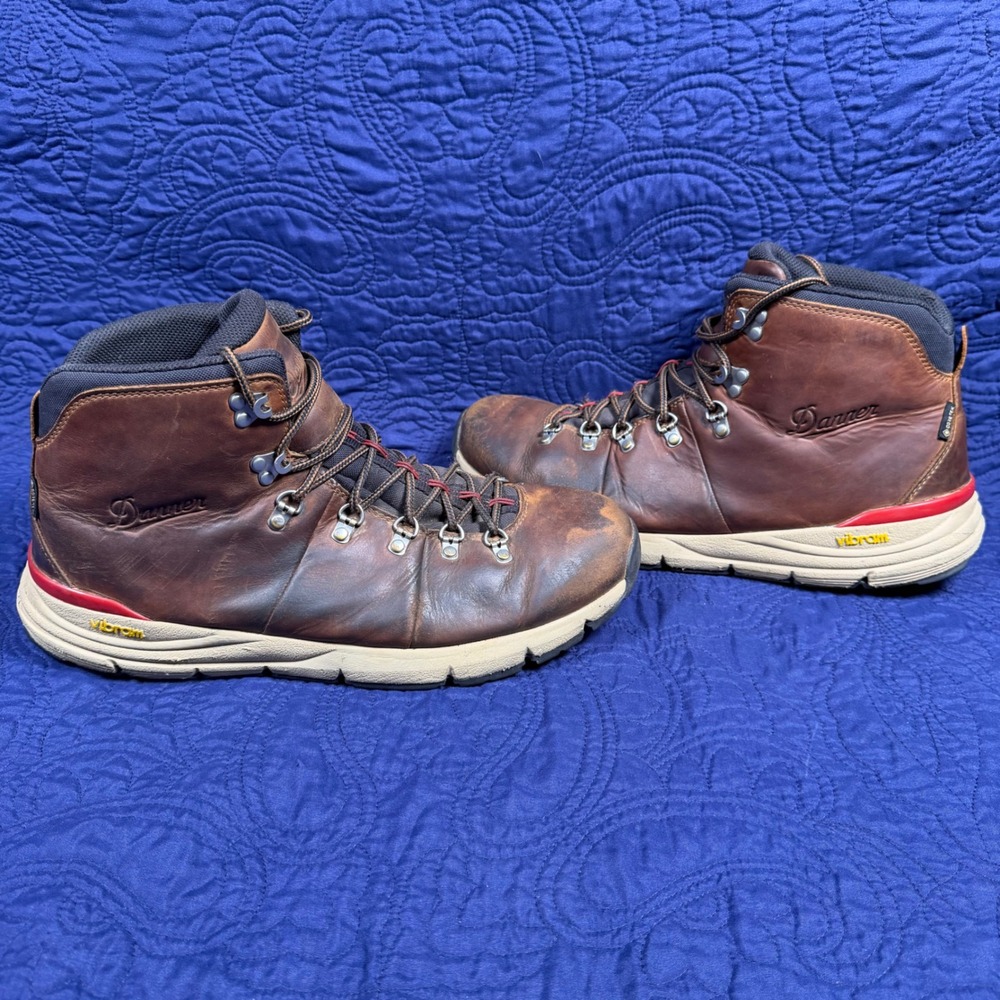 Danner Mountain 600 Brown Leather GORE-TEX Hiking Boots Mens 13 Vibram